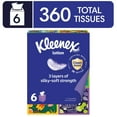 thumbnail image 1 of Kleenex Ultra Soft Facial Tissues, 6 Cube Boxes, 60 Tissues per Box, 3-Ply, 1 of 9