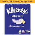 thumbnail image 1 of Kleenex Ultra Soft Facial Tissues, 6 Flat Boxes, 1 of 5