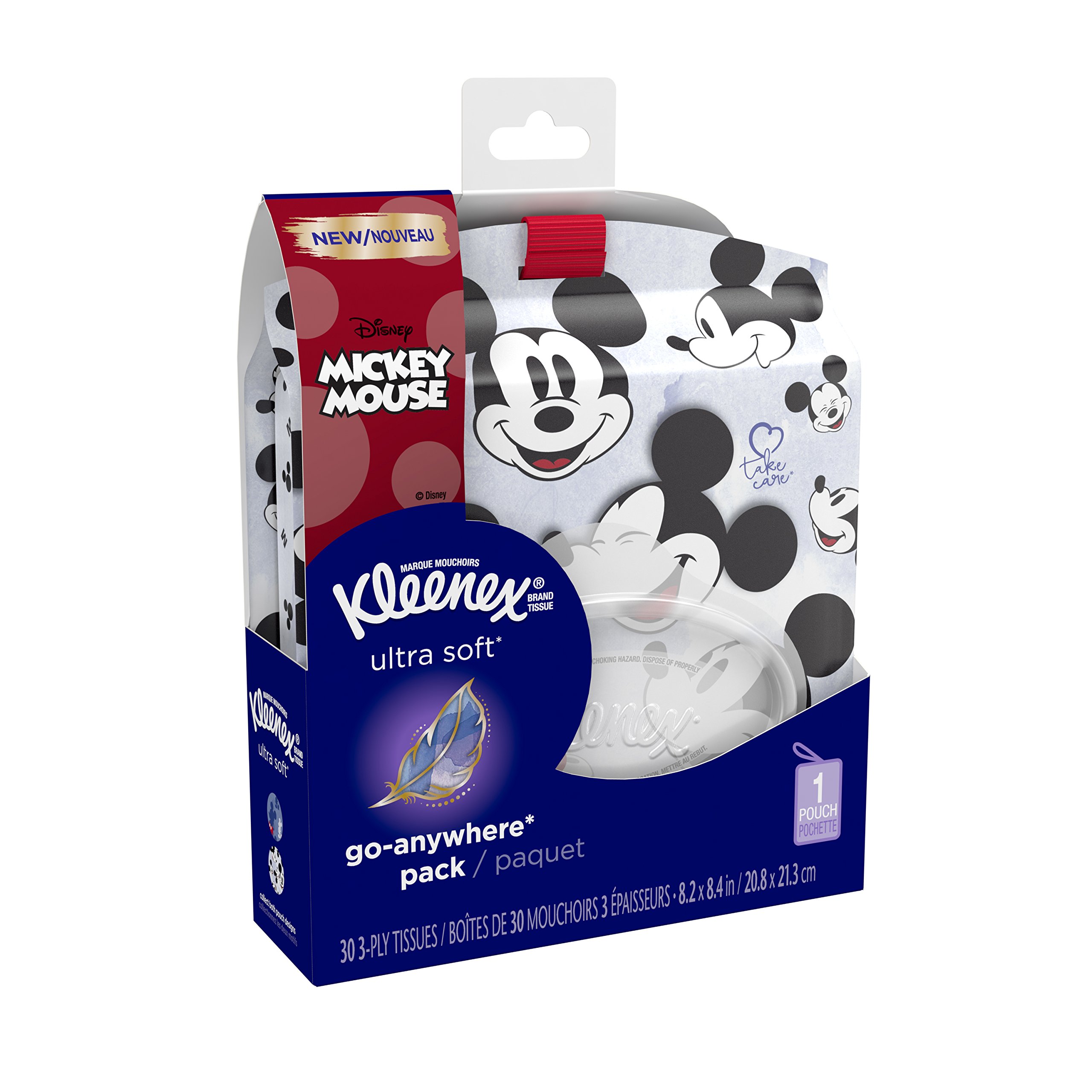 Kleenex Ultra Soft GoAnywhere Facial Tissues, 1 Soft, FlipTop Pack