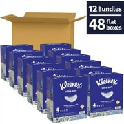 Kleenex Ultra Soft Tissues - 3 Ply - White - Soft, Strong, Fragrance-free - For Multipurpose - 65 Per Box - 12 / Carton | Bundle of 2 Cartons