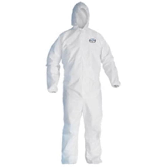 Kleenguard A40 Protection Coverall with Hood, Extra Large - White