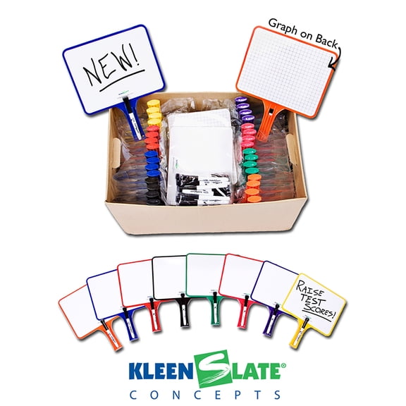 Kleenslate Rectangular Paddles Double Sided 32 Blank Graph 50027044