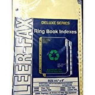 Kleer-Fax "A to Z" Tab Index, Fits 9 1/2" x 6" 3 Ring Binder