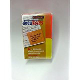 Kleer-Fax DocuNotes, 80 note markers per pack, 10 packs,yellow and orangecolors