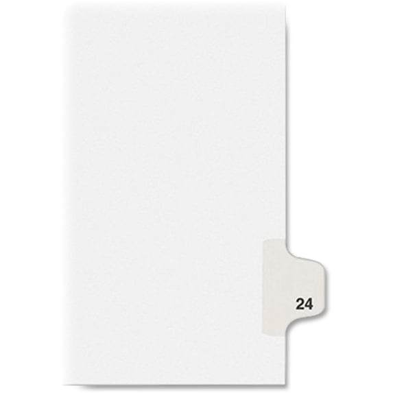 Kleer-Fax Legal Individual Number Index Divider