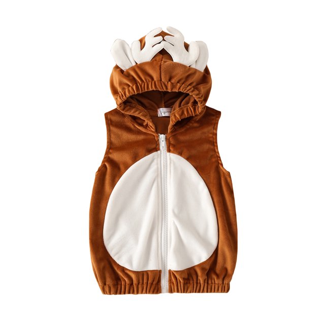 Kleidungly Christmas Toddler Baby Girl Boy Hooded Vest Velvet Deer