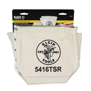 Klein 5416TSR No. 4 Canvas Tool Bag with Drain Holes - 5x9x10 Inches