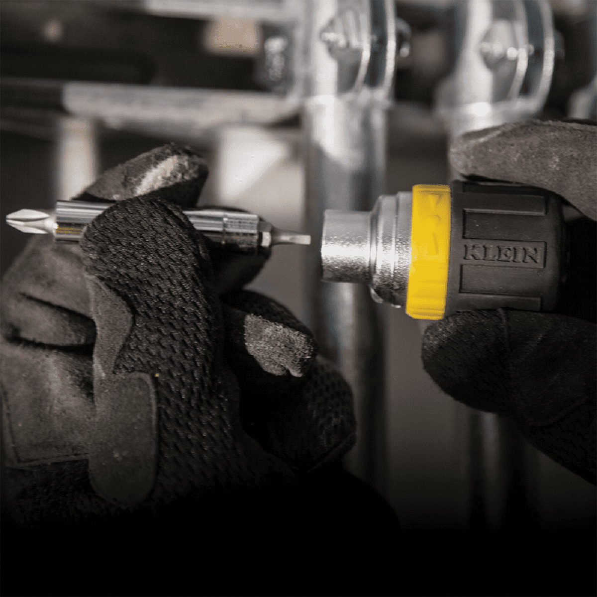 Klein 6-in-1 Ratcheting Screwdriver - Pack of 2  Heavy-Duty Construction, Professional Use