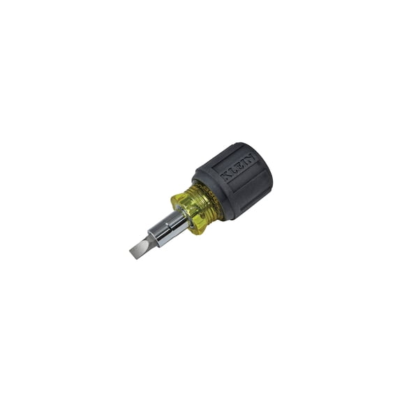 Klein 6-in-1 Stubby Multi-Bit Screwdriver - Single Pack