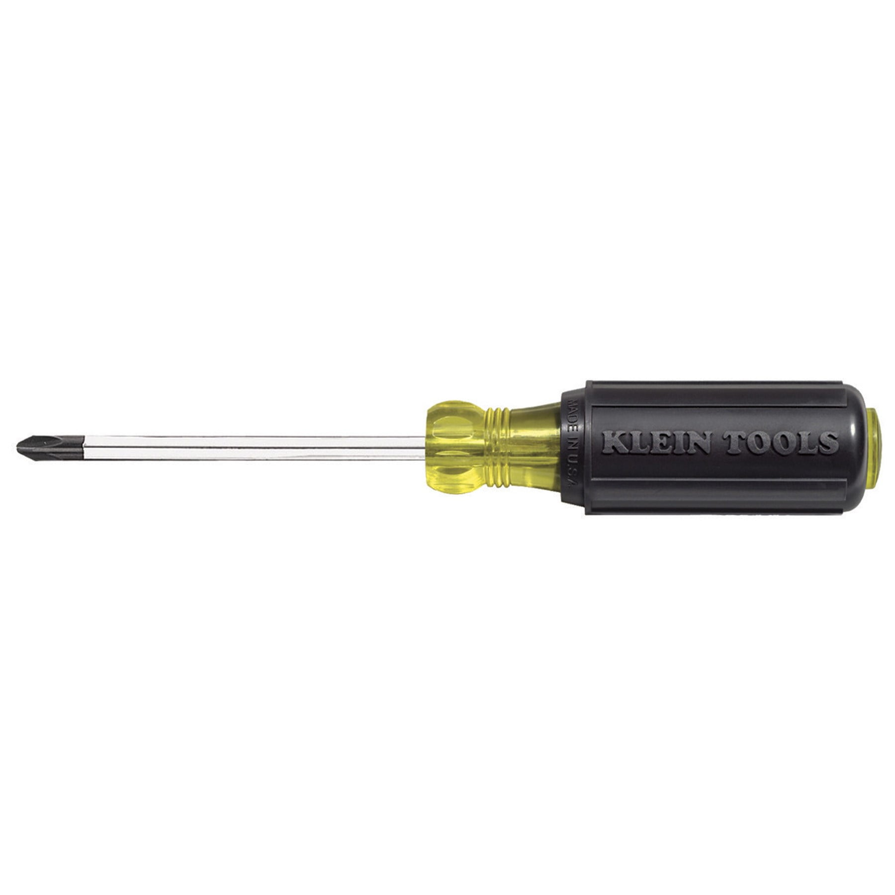 8.312" Black Composite Phillips Screwdriver with Cushion Grip