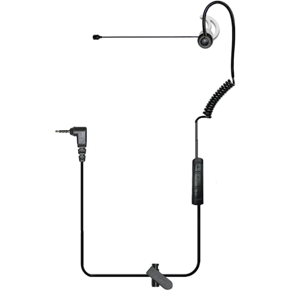 Klein Right Ear Boom Mic Earpiece with 3.5mm Connector for Mobile Devices
