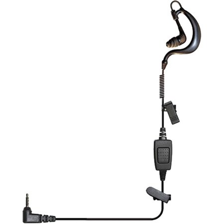 Klein Electronics 3.5mm In-Ear Surveillance Earpiece with PTT and Mic