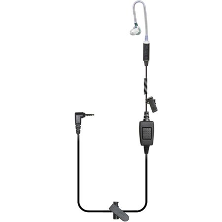 Klein Electronics Acoustic Tube PTT Earpiece with 3.5mm Connector, Black