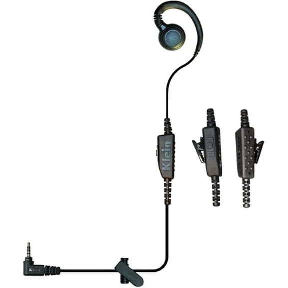 Klein Electronics CURL 1-Wire Over-Ear PTT Earpiece for Sonim XP3 Phones