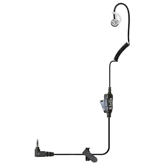 Klein Electronics Intrepid 1-Wire PTT Earpiece with Mic for Sonim XP3, 3.5mm