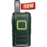 Blackbox Pocket+3G 2-Way UHF Radio; 400-470 mhz; 16 Channels; Scan Function; Battery Saver; Squelch Level Adjustment; Low Battery Warning; 1.5W Output; Large PTT Button; TX End Tone