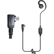 Klein Electronics Push to talk USB-C earpiece with PTT button, over-ear headset for Android and iPhone