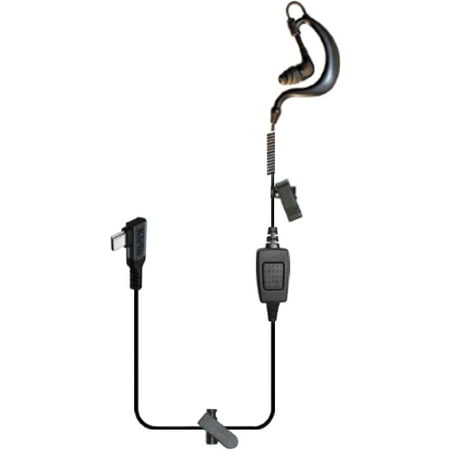 Klein Electronics Single Wire Push to Talk Earpiece with USB C Connector, Smart USB-C No Battery Required, Works with iOS iPhone/Android And Various PTT Apps, Noise Redusing Mic PTT Headset