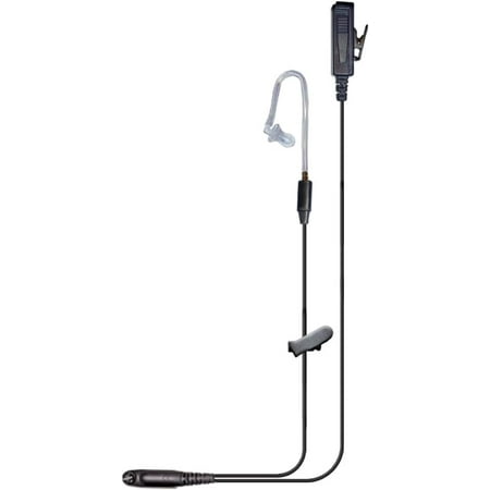 Klein Electronics In-Ear Surveillance PTT Earpiece for Siyata SD7, M5 Connector with Push-to-Talk Button, In-Line Mic & Acoustic Tube