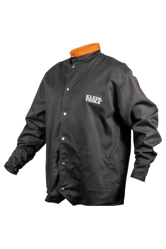 Flame-Resistant Welding Jacket, Black, Xl