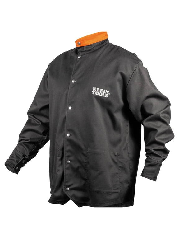 Flame-Resistant Welding Jacket, Black, Xl