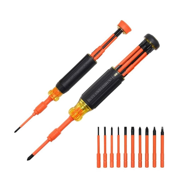 Klein Tools 10-In-2 Insulated Auto-Lock Screwdriver Set