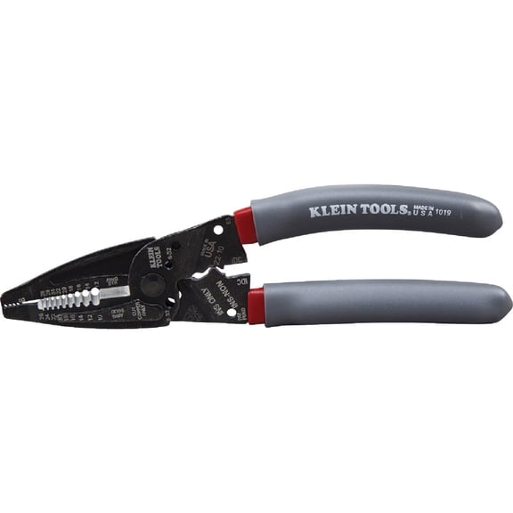 Klein Tools 1019 Klein Kurve Wire Stripper / Crimper / Cutter, Made in USA, Cutting / Crimping / Stripping Tool for B and IDC Connectors, Terminals, More