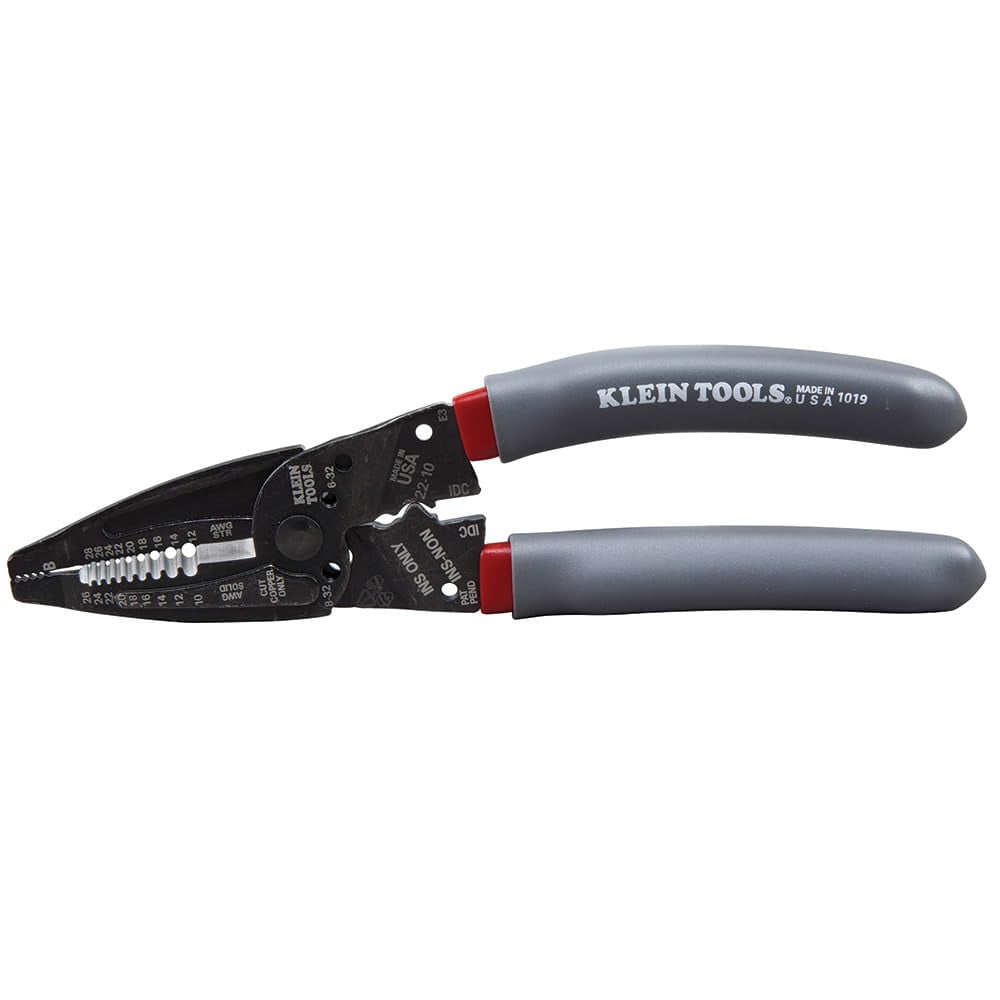 Klein Tools 1019 Klein Kurve Wire Stripper / Crimper / Cutter for B and IDC Connectors, Made in USA, Terminals, More C55