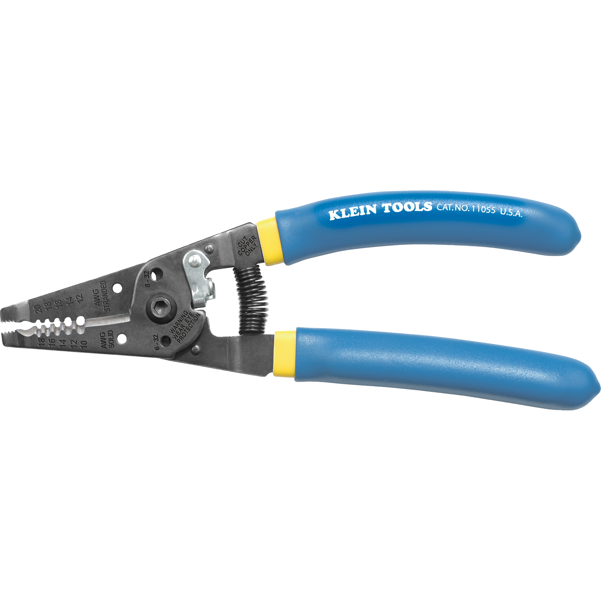 Klein Tools 11055 Wire Cutter and Wire Stripper, Stranded Wire Cutter, Solid Wire Cutter, Cuts Copper Wire - image 1 of 7