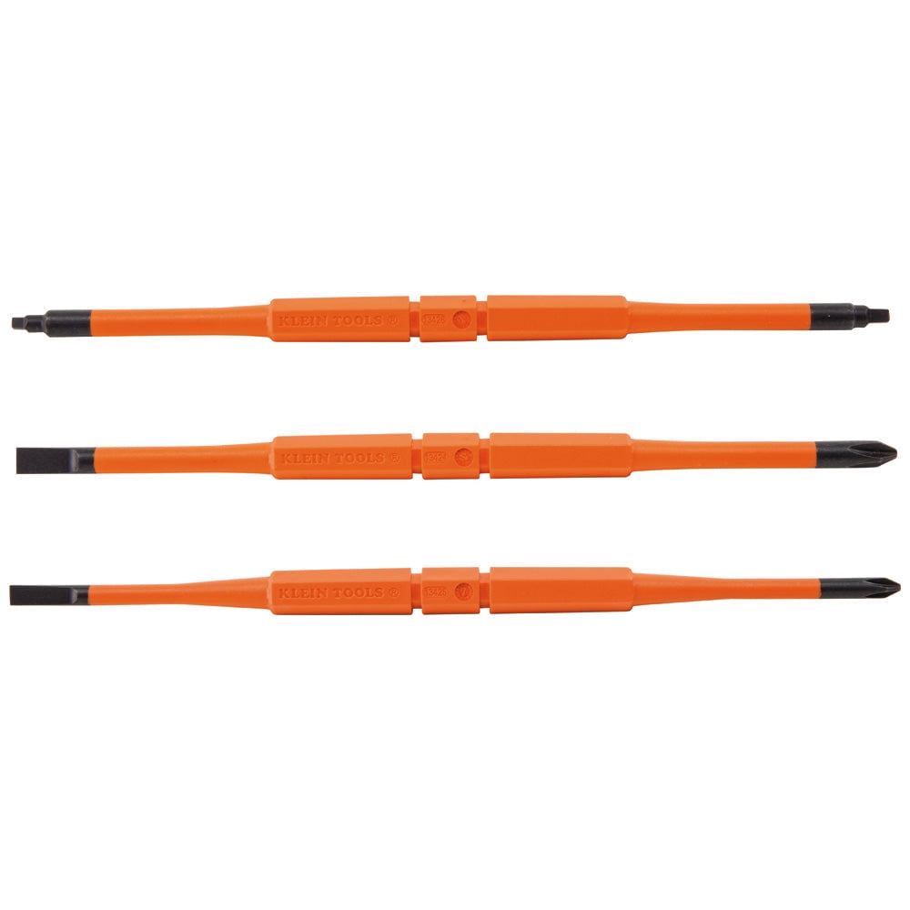 Klein Tools Screwdriver Blades, Insulated Double-End, 3-Pack, 13157