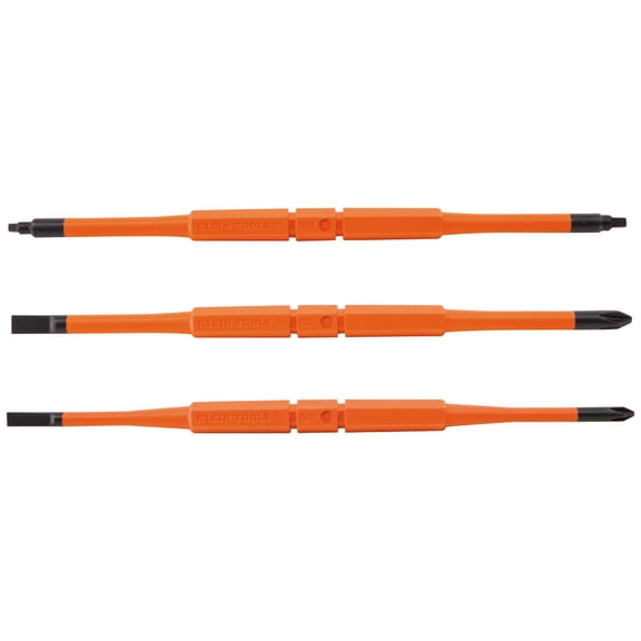 Klein Tools Screwdriver Blades, Insulated Double-End, 3-Pack, 13157