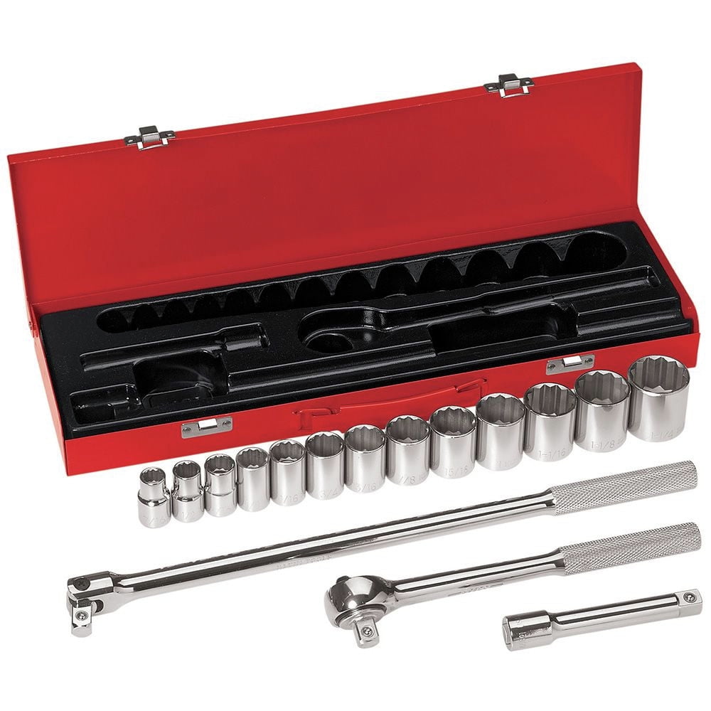 Klein Tools 1/2In Drive Socket Wrench Set 16Pc