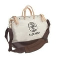 thumbnail image 1 of Klein Tools 16 in. W x 14 in. H Canvas/Leather Deluxe Tool Bag 13 pocket Beige 1 pc., 1 of 9