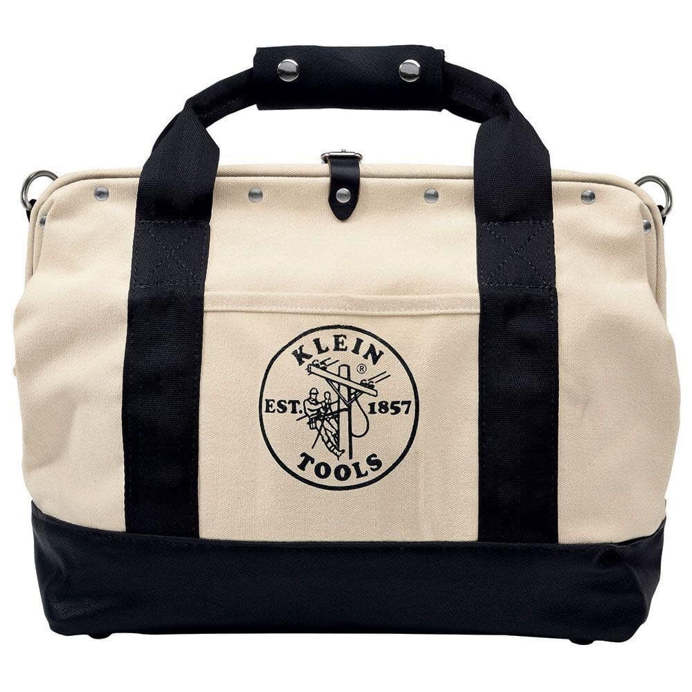 Klein Tools 18In Canvas Tool Bag Leather Bottom