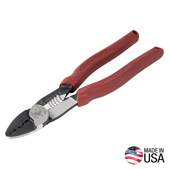 Klein Tools Forged Steel Wire Crimper, Cutter, Stripper