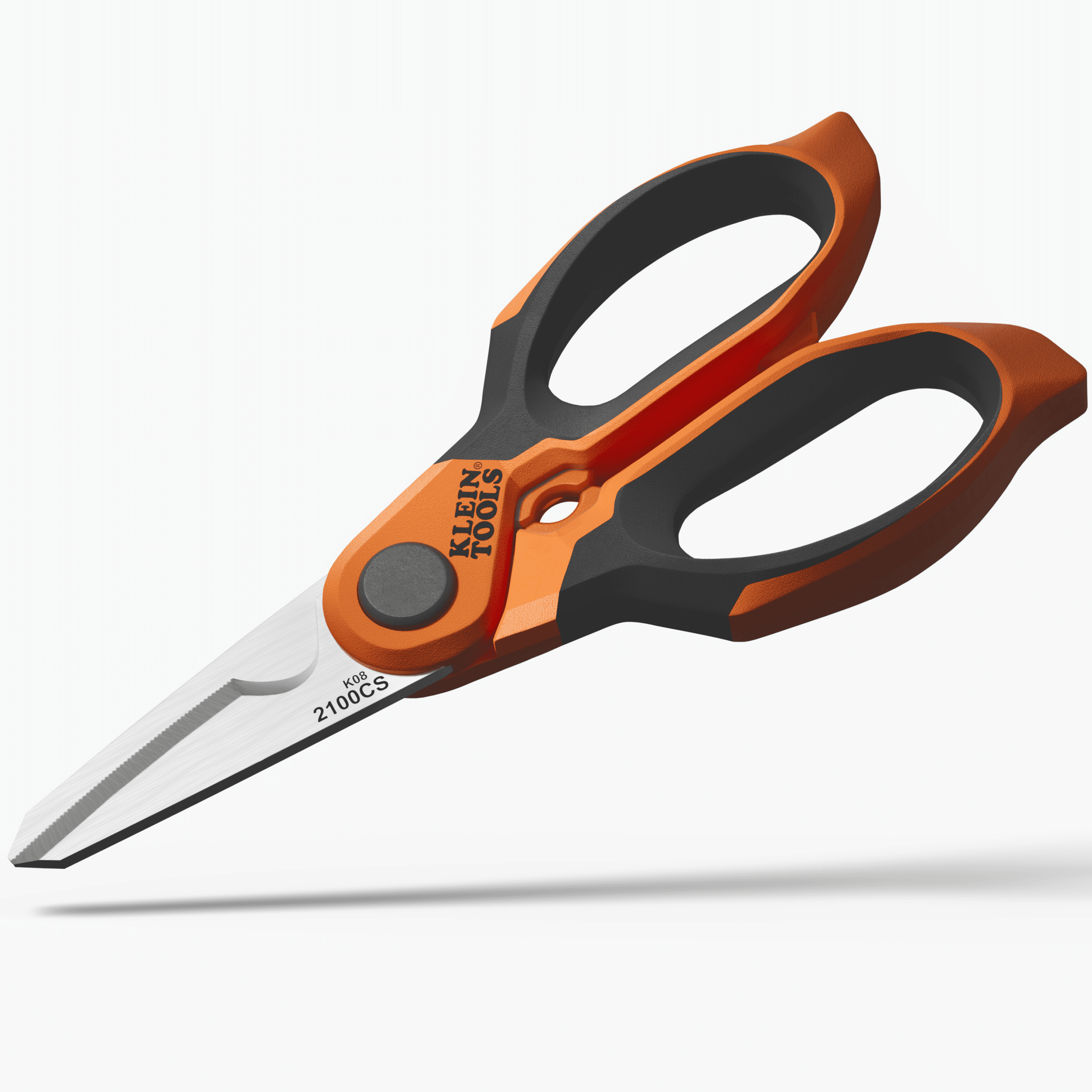 Klein Tools 2100CS Long Reach Cable Stripping Electrician Scissors, 7"
