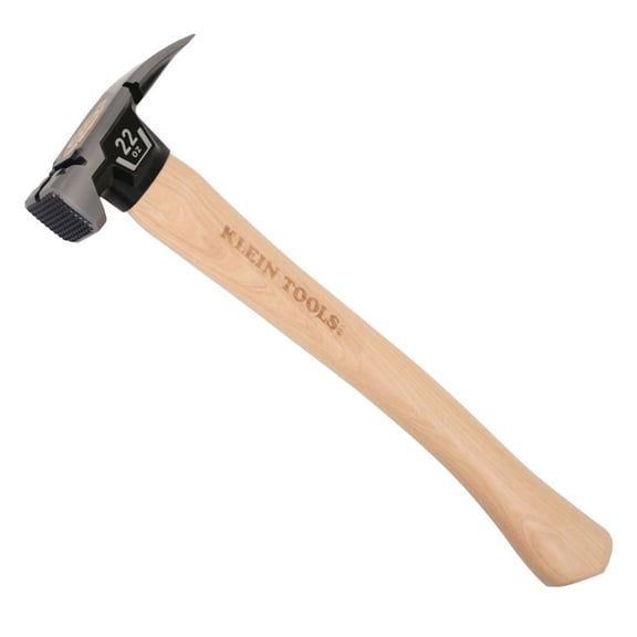 Klein Tools 22 Ounce Milled Face Hickory Handle Hammer