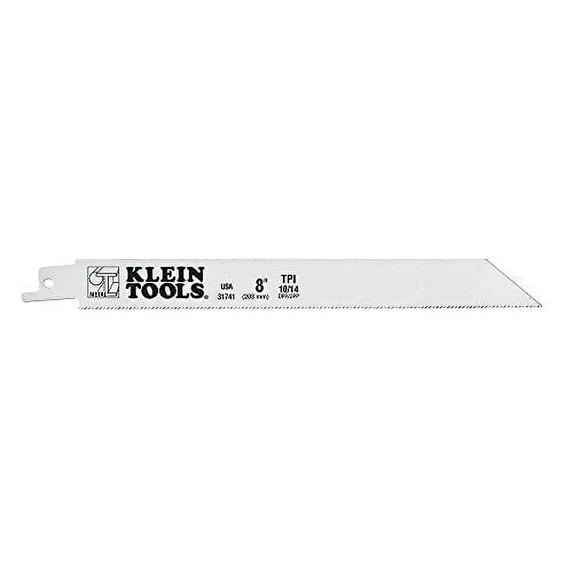 Klein Tools 31741 Reciprocating Saw Blades, 10/14 TPI, 8", 5-Pack