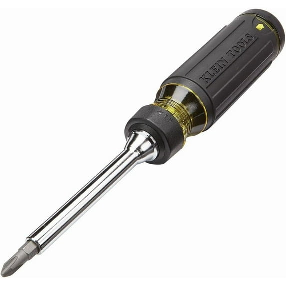 Klein Tools 32305 Multi-bit Ratcheting , 15-in-1 Tool with Phillips, Slotted, Square, Torx and Combo Bits and 1/4-Inch Nut Driver