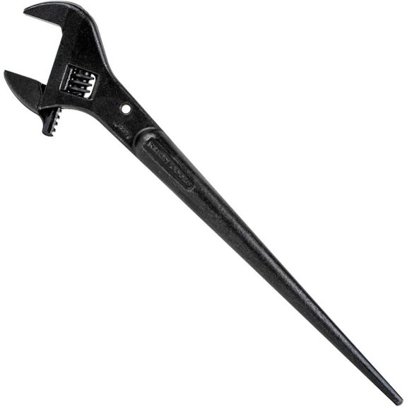 Klein Tools 16 inches Adj.-Head Construction Wrench  Heavy-Duty Construction, Professional Use