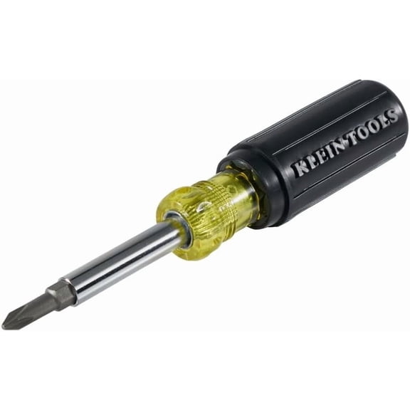 Klein Tools 32476 5-In-1 Multi-Bit Screwdriver / Nut Driver with 2 Slotted, 2 Philips, and 1 Nut Driver Tip