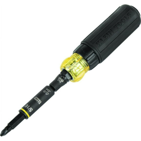 32500HDRT KNECT Ratcheting Screwdriver, Multi-Bit Screwdriver/Nut Driver, Impact Rated 11-in-1 Tool with Phillips, Slotted, Square and Torx Tips