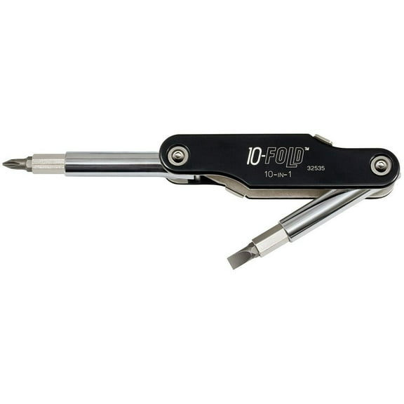 Klein Tools 32535 10-in-1 10-Fold Screwdriver / Nut Driver
