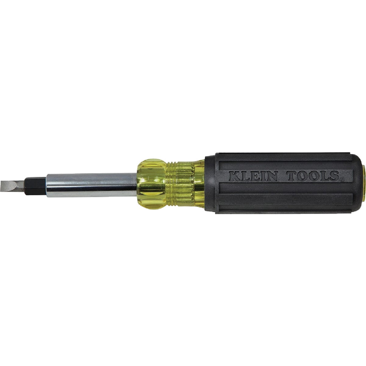 Klein Tools 32557 Multi-Bit Screwdriver / Nut Driver, Heavy Duty 10-in-1 with Interchangable Shafts and Ph, Sl, Sq, Hex Bits and Nut Drivers