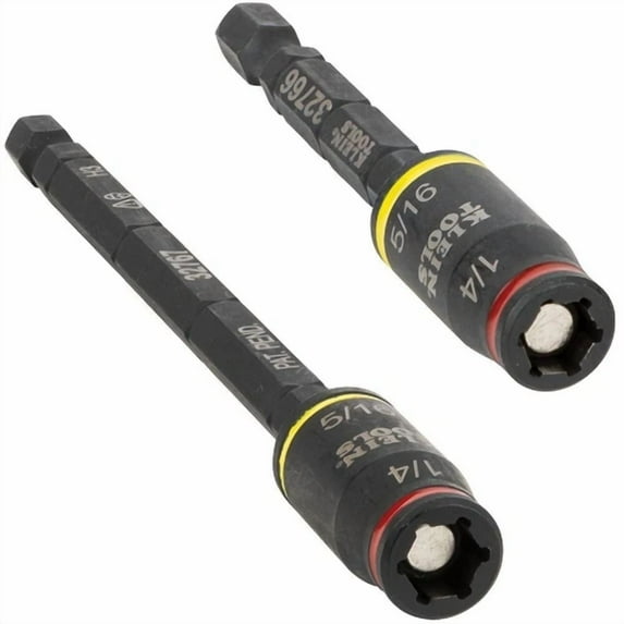 Klein Tools 32768 3-In-1 Impact Flip Socket Set, 1/4-Inch, 5/16-Inch, 2-Piece