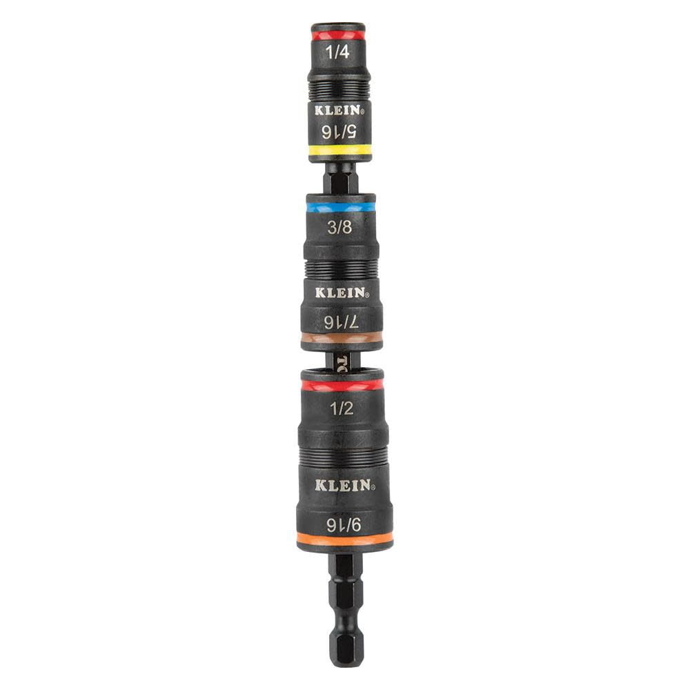 Klein Power Tool - Klein Tools 32933 7-in-1 Impact Flip Socket Set, No Handle