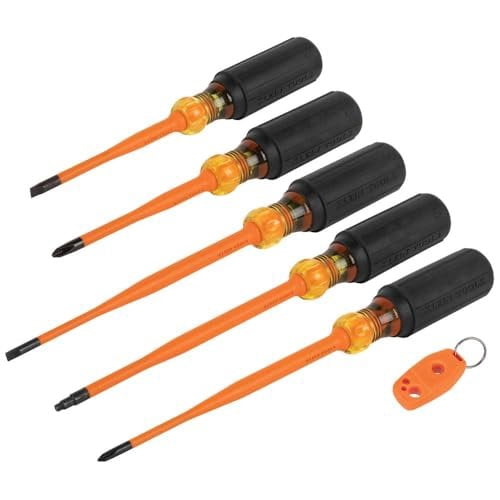 Klein Tools 33736INS 1000V Slim-Tip Insulated Magnetizer and Screwdriver Set
