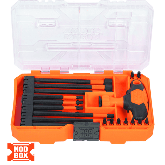 Klein Tools ProFlex Impact-Rated Interchangeable Ratcheting T-Handle Set, 23-Piece