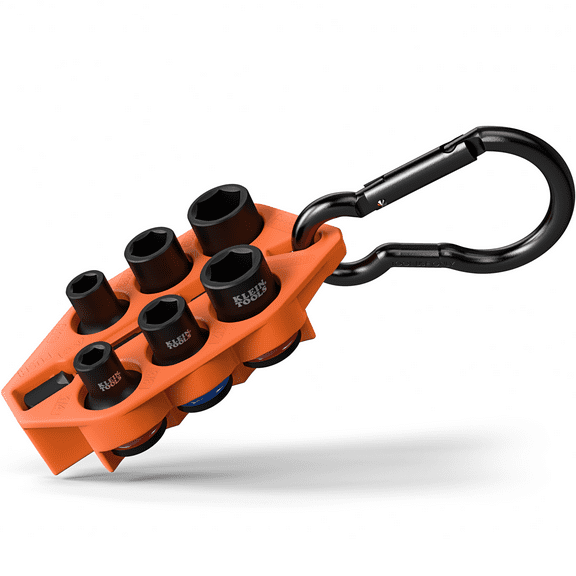 Klein Tools Grab-And-Go Impact Socket Set, Sae, 7 Pieces