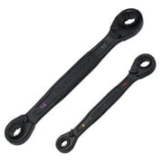 Klein Tools 4 In 1 Ratcheting Wrench Set Metric 2 Pieces